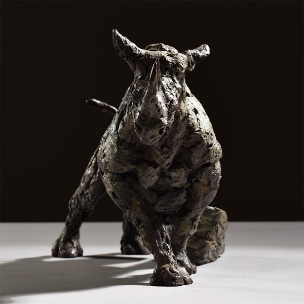 1JA21011 Bronze Rhinoceros Sculpture China Maker (6)