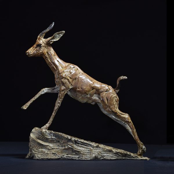 1JA23009 Gazelle Sculpture Bronze China Factory (1)