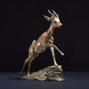 1JA23009 Gazelle Sculpture Bronze China Factory (2)