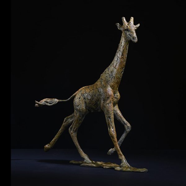 1JA23012 Giraffe Garden Statue Bronze China Maker (6)