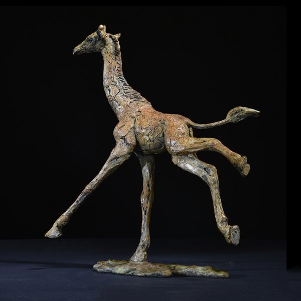 1JA26001 Outdoor Giraffe Statue Bronze Customized (5)