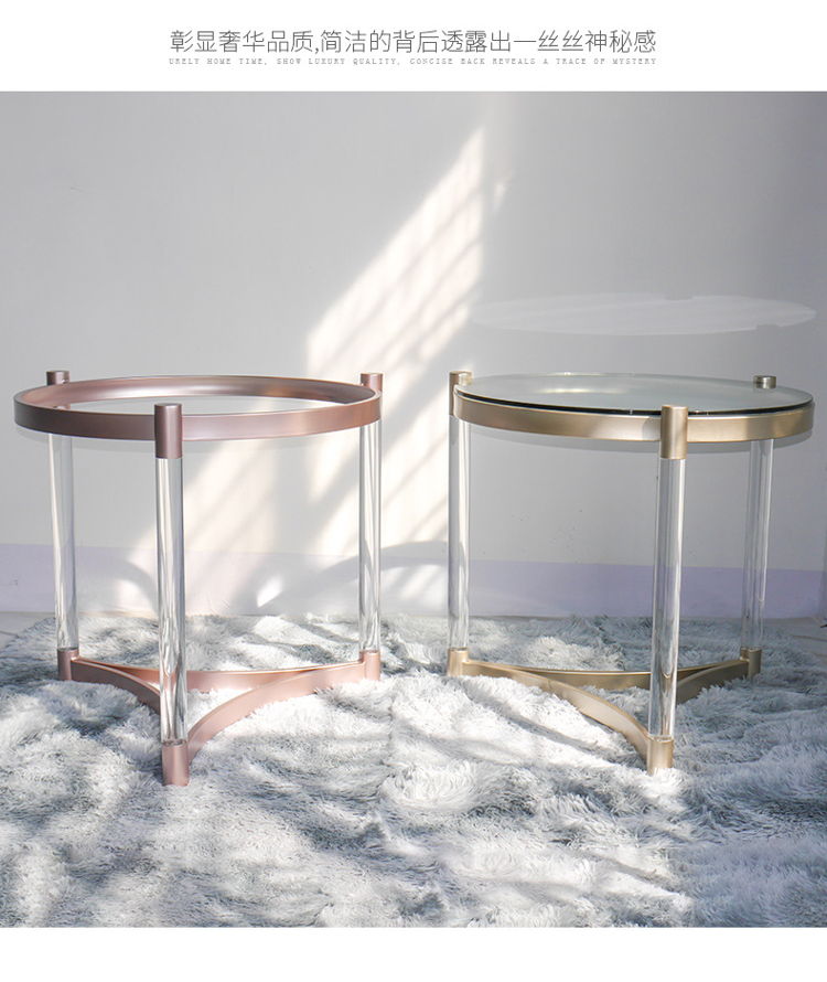 1L610054 Round Glass Side Table China Vendor (7)
