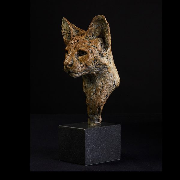 1JA27009 Serval Cat Statue Head