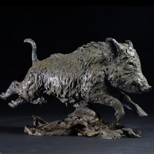 1JB11015 Bronze Wild Boar Sculpture Factory