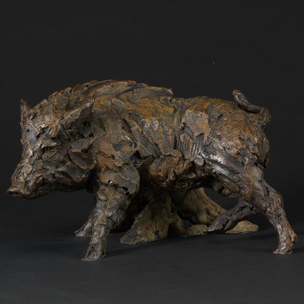 1JB11017 Wild Boar Bronze Statue Maker (2)