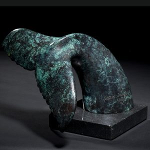 1JB18009 Whale Tail Sculpture Bronze Life Size (2)