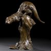 1JB19010 Otter Garden Sculpture Bronze