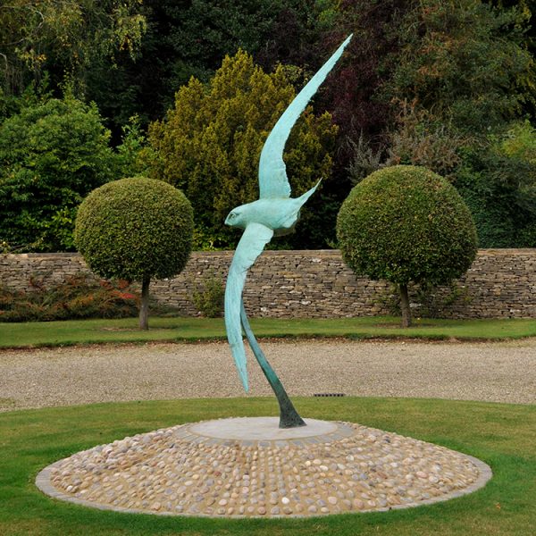 1JB19014 Vogelstatue Swallow Bird Garden Sculpture