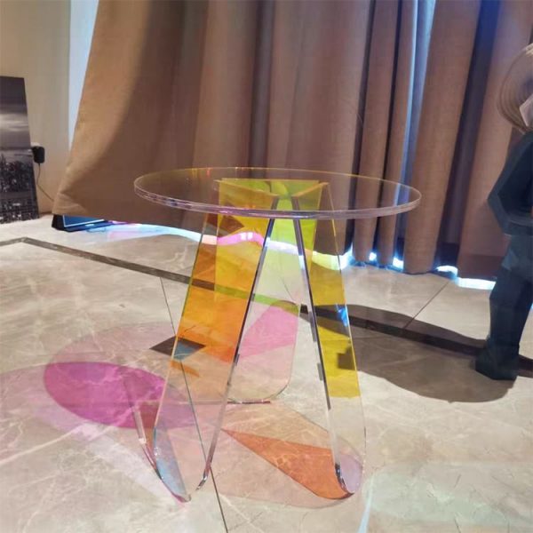 1L610036 Round Lucite Coffee Table Factory (15)