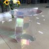 1L610036 Round Lucite Coffee Table Factory (2)