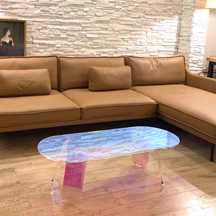 1L610036 Round Lucite Coffee Table Factory (9)