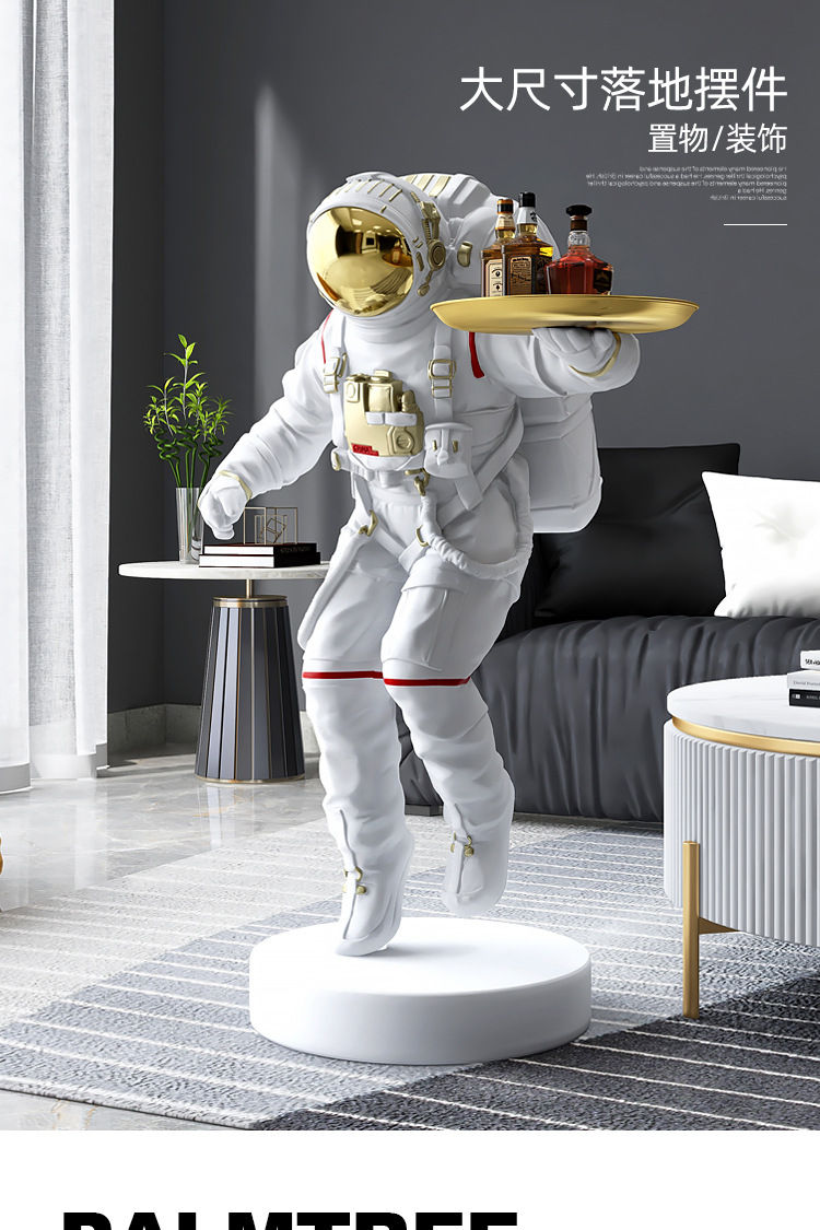 1L610044 Astronaut Statue Life Size Fiberglass (1)