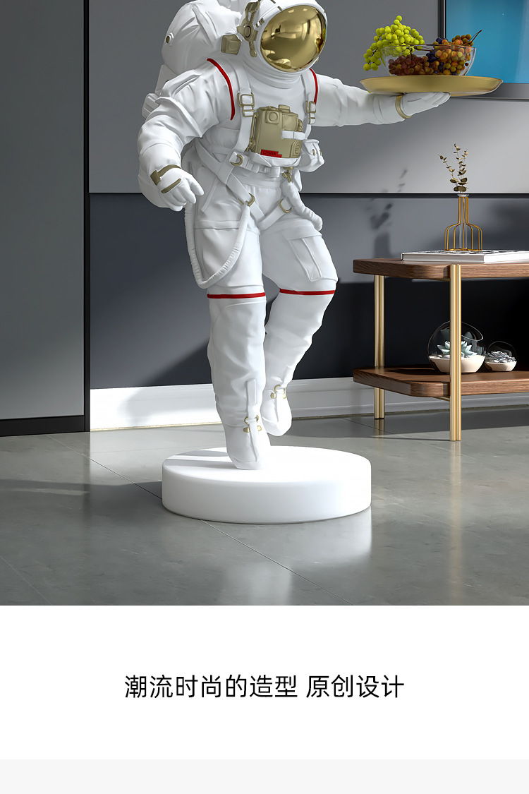 1L610044 Astronaut Statue Life Size Fiberglass (7)