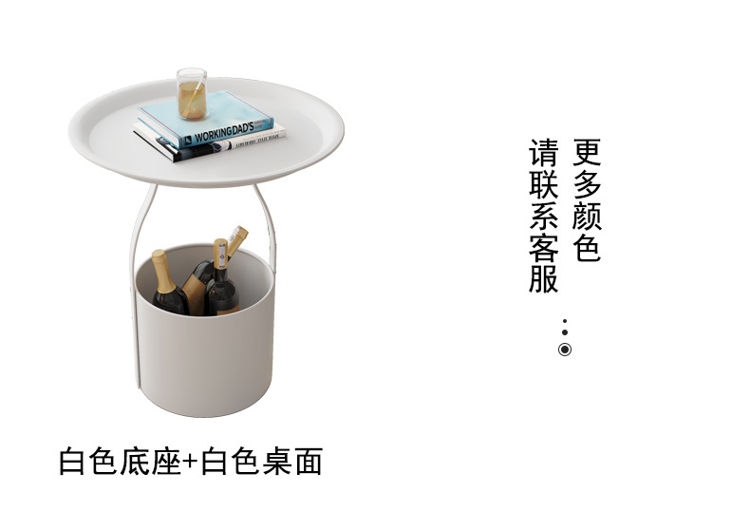 1L610046 Small Side Table With Wine Rack (12)