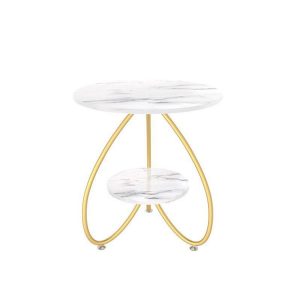 1L610047 White Minimalist Side Table Factory (3)