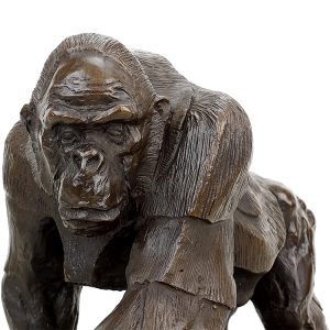 1L308001 Бронзовая скульптура гориллы Китайский производитель (2)