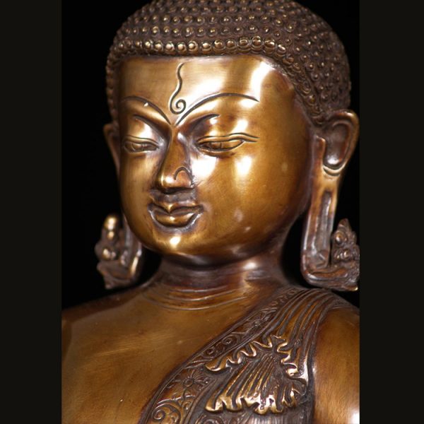 BS04010 Antique Brass Buddha Statue Sale (8)