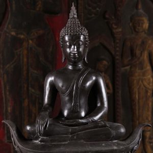 LS005 Terre Témoin Bouddha Statue Laiton (1)