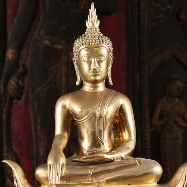 LS0104 Buddhastatue Messing Brass Buddha Statue Factory (1)