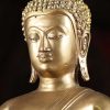 LS0104 Earth Touching Buddha Statue Brass (10)