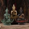 LS0104 Earth Touching Buddha Statue Brass (3)