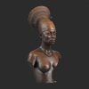 1L315002 Dekofiguren Afrikanisch African Woman Statue (1)