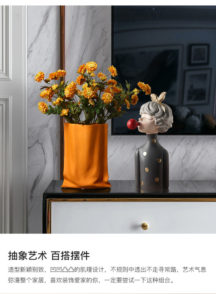 1JC21202 Morandi Ceramics Flower Vase Factory Detail (5)