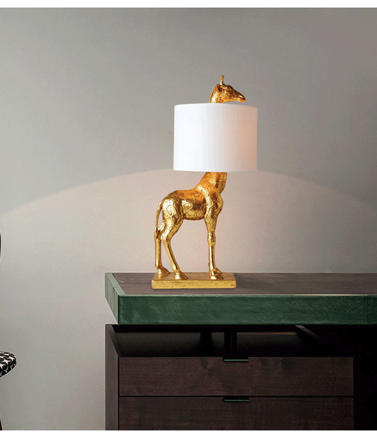 ZZB15136 gold giraffe table lamp factory (3)