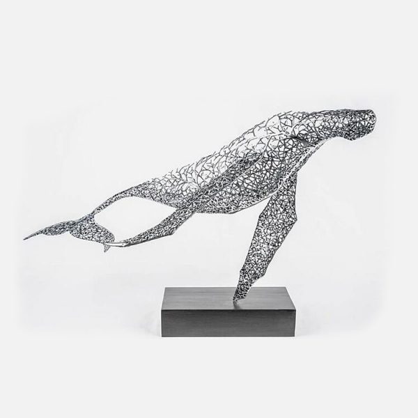 1L815003 Steel Whale Statue Custom Make