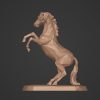 1LB16001 Geometric Horse Statue Corten Steel (3)