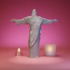 1LC23002 New Christ The Protector Statue (6)