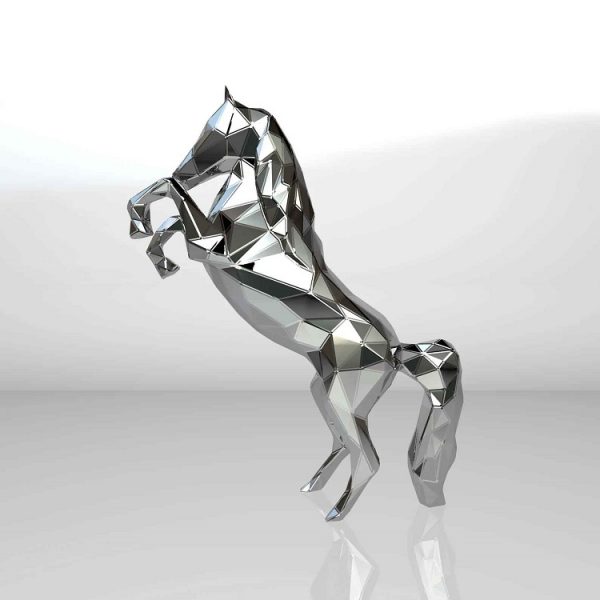 1LC23026 Stainless Steel Horse Sculpture Factory (2)