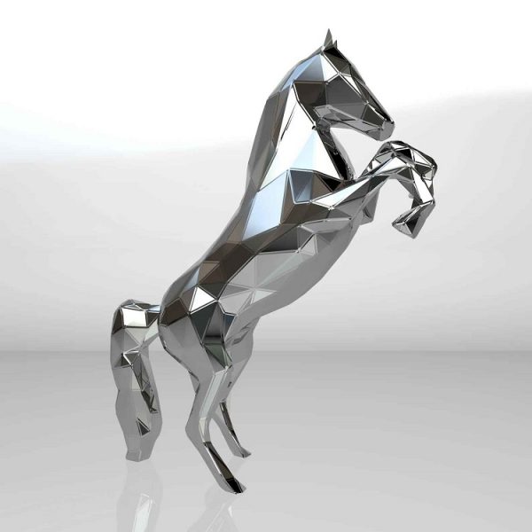 1LC23026 Stainless Steel Horse Sculpture Factory (4)