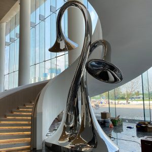 1LG18003 Abstract Stainless Steel Sculpture Factory