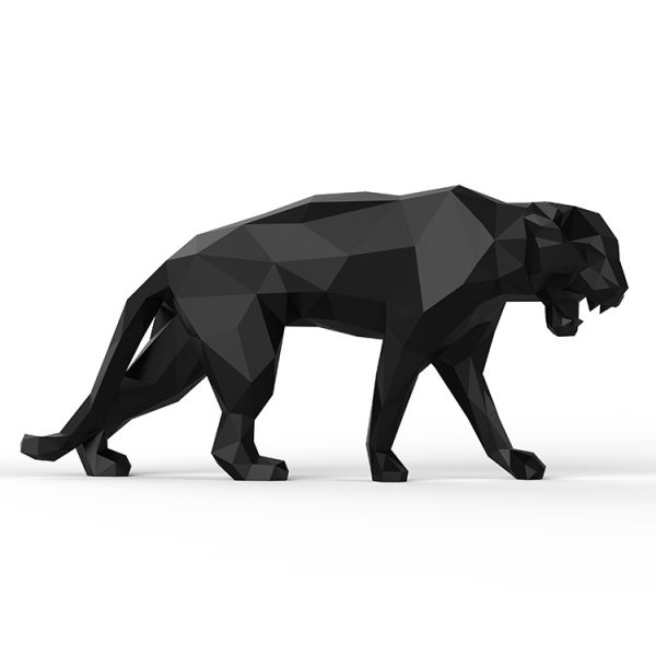 1LI04001 Black Panther Statue Life Size (1)