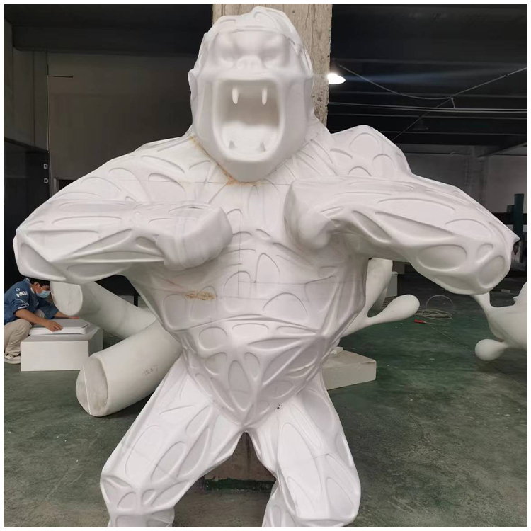 Stainless Steel Gorilla Modeling Process (6)