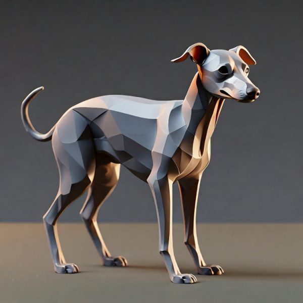 1M221005 geometric dog statue china maker