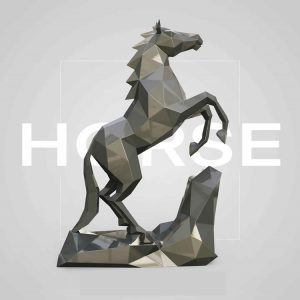 1M326001 statue de cheval pour jardin (1)