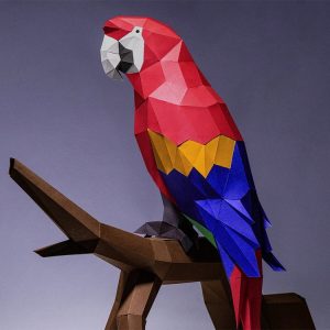 1M402001 macaw parrot statue resin (1)