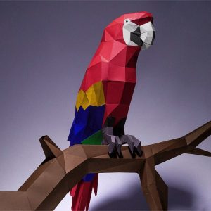 1M402001 macaw parrot statue resin (2)