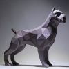 1M402002 pitbull dog statue geometric (2)